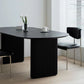 Black Pine Wood Dining Table Contemporary Style Dining Room Table