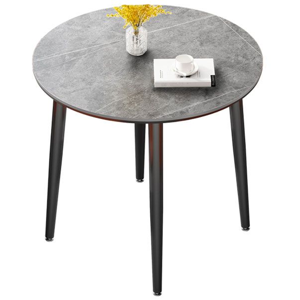 Metal Industrial Dinette Table Sintered Stone Top Table with 4 Legs Clearhalo ' dining_table' 'Dining Tables & Seating' 'Dining Tables' 'furn' 'furn_dining_table' 'Furniture' 'furniture_dining_table' 'Kitchen & Dining Furniture' 'kitchen&dining_furn' 'kitchen' 'kitchen_dining_table' 1200x1200_adb8f5fa-e765-499f-81b1-385310ad4d94