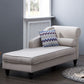 Modern Style Chaise Lounge Couch Solid Color Lounge Chair with Linen Clearhalo 'Chairs & Seating' 'Chaise Lounge' 'chaise_lounge' 'furn' 'furn_chaise_lounge' 'Furniture' 'Living Room Furniture' 1200x1200_adb98090-62f4-4924-9b37-8aaee054d8e4