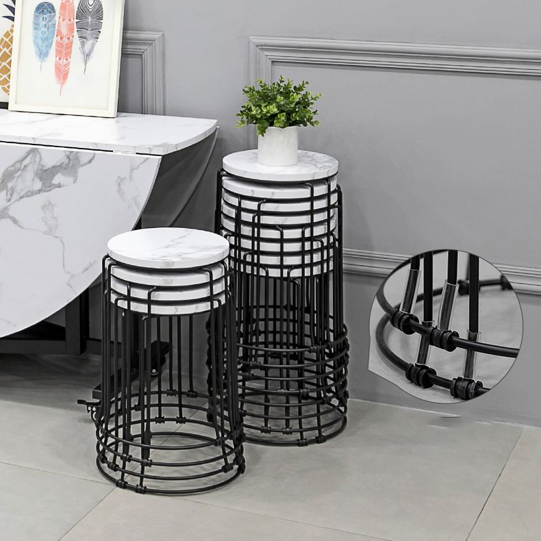 Modern 1/4/9/11/13 Pieces Foldable Dinette Set White Engineered Wood Dining Table Set Clearhalo 'Dining Room Sets' 'Dining Tables & Seating' 'dining_room_set' 'furn' 'furn_dining_room_set' 'Furniture' 'furniture_dining_room_set' 'Kitchen & Dining Furniture' 1200x1200_adbc7319-caad-47a6-91a0-059ff84b2f3d