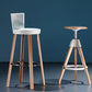 Modern Wooden Bar Stool 38" Height Backrest Armless Counter Stool with Plastic Cushion Clearhalo 'Bar Furniture' 'Bar Stools' 'bar_stools' 'furn' 'furn_bar_stools' 'Furniture' 'Kitchen & Dining Furniture' 1200x1200_adbc95ed-0c56-4ac0-9032-9a7a4bdd0a55