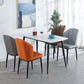 Minimalist Style Table Set with Sintered Stone Dining Table and Padded Chairs Clearhalo 'Dining Room Sets' 'Dining Tables & Seating' 'dining_room_set' 'furn' 'furn_dining_room_set' 'Furniture' 'furniture_dining_room_set' 'Kitchen & Dining Furniture' 'kitchen&dining_furn' 'kitchen' 1200x1200_adbd1605-02e9-4481-870f-ae7b66aef04c