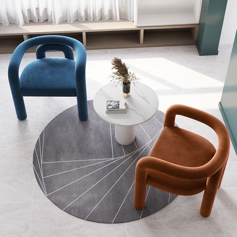 Contemporary Arm Chair Upholstered Open Back Dining Armchair Clearhalo 'Dining Chairs' 'Dining Tables & Seating' 'dining_chair' 'furn' 'furn_dining_chair' 'Furniture' 'Kitchen & Dining Furniture' 1200x1200_adc08664-2ede-4481-9c13-6b2033e095d4