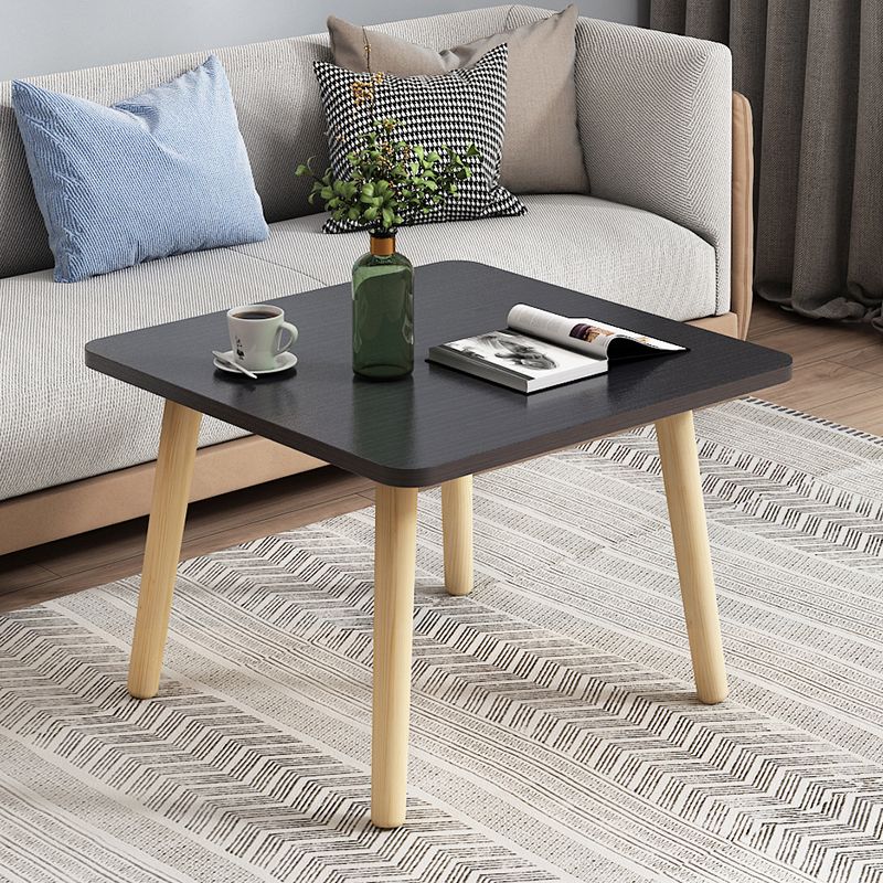 Modern 17" Tall Wooden Single End Table With Four Wooden Legs Clearhalo 'Coffee & Accent Tables' 'End & Side Tables' 'end_side_table' 'end_side_tables' 'furn' 'furn_end_side_tables' 'Furniture' 'furniture_end_side_table' 'Living Room Furniture' 1200x1200_adc58b7c-a30c-4363-a502-1428d322c3a4