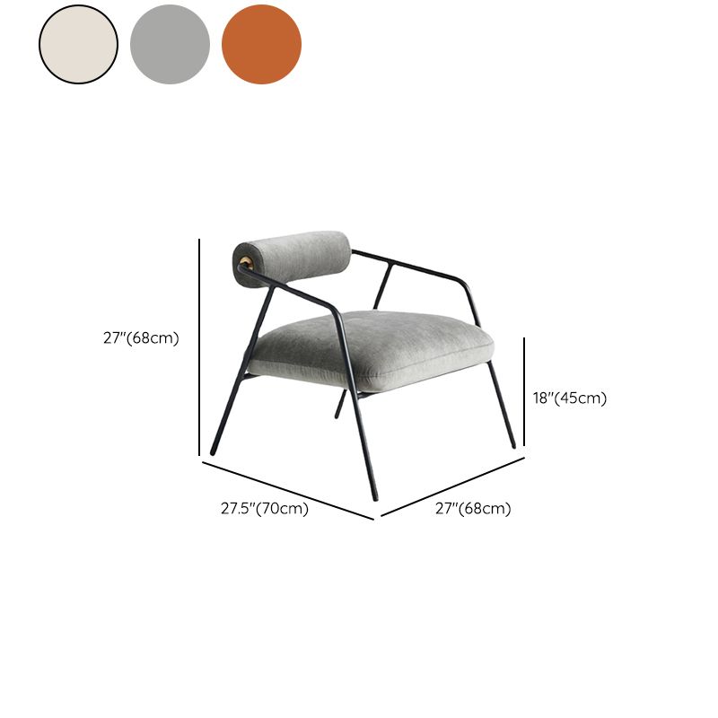 Solid Color Side Chair Sloped Arms Include Chair for Living Room Clearhalo 'Accent Chairs' 'accent_chairs' 'Chairs & Seating' 'furn' 'furn_accent_chairs' 'Furniture' 'Living Room Furniture' 1200x1200_adc8c1c6-c0fa-491b-977f-a9e57afdcbe9