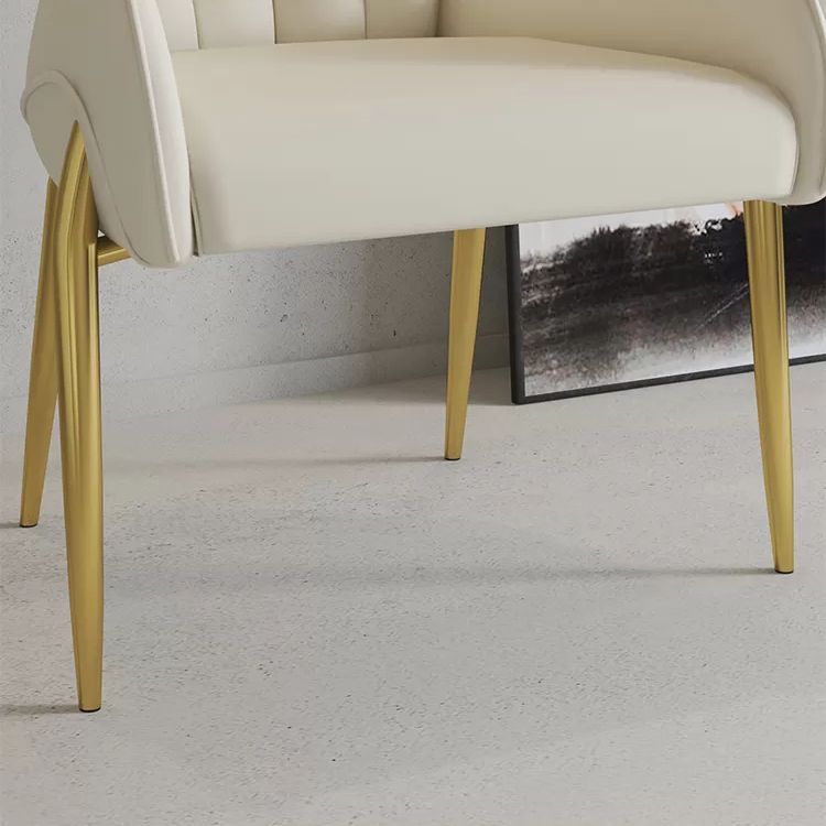 Nordic Style Metal Dining Room Armchairs Wingback Side Chair for Home Use Clearhalo ' kitchen&dining_furn' 'Dining Chairs' 'Dining Tables & Seating' 'dining_chair' 'furn' 'furn_dining_chair' 'Furniture' 'furniture_dining_chair' 'Kitchen & Dining Furniture' 'kitchen' 1200x1200_adc9c786-57b8-4c00-bff2-63efd229f77b