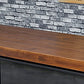 Industrial Rectangle Dining Room Table Solid Wood Trestle Base Dining Table