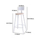Ensemble de table de bar contemporain 1/2/3 pièces Table de bar rectangulaire en bois avec tabouret de bar