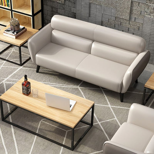 Faux Leather Square Arm Sofa Foam Filled Sewn Pillow Back Sofa for Living Room Clearhalo 'furn' 'furn_sofas' 'Furniture' 'furniture_sofas' 'kitchen' 'kitchen_sofas' 'Living Room Furniture' 'Sofa' 'sofas' 1200x1200_adcd7c61-fe9e-4fb3-9a15-d7690b69125a