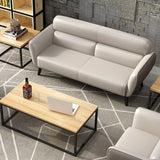 Faux Leather Square Arm Sofa Foam Filled Sewn Pillow Back Sofa for Living Room Clearhalo 'furn' 'furn_sofas' 'Furniture' 'furniture_sofas' 'kitchen' 'kitchen_sofas' 'Living Room Furniture' 'Sofa' 'sofas' 1200x1200_adcd7c61-fe9e-4fb3-9a15-d7690b69125a