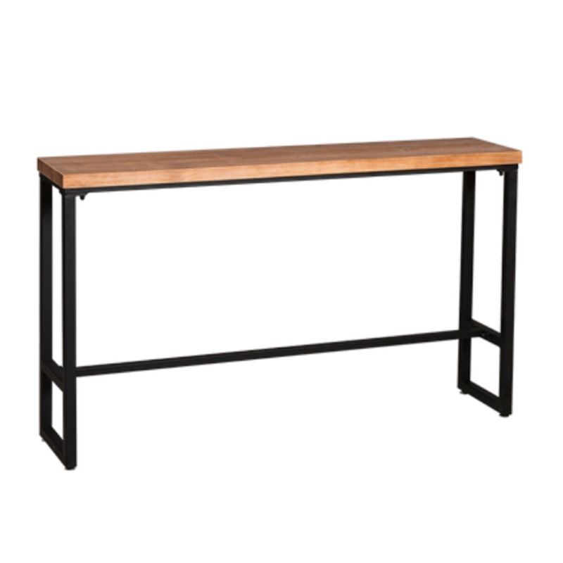 Industrial Wooden Bar Table Set 1/2/4/5 Pieces Rectangle Bar Table and Backless Bar Stools Clearhalo 'Bar Furniture' 'furn' 'furn_home_bar_bar_sets' 'Furniture' 'Home Bars & Bar Sets' 'home_bar_bar_sets' 'Kitchen & Dining Furniture' 1200x1200_adce4931-75d1-40bf-b2af-d558ba728af5