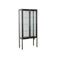 Modern Curio Cabinet Metal Glass Doors Storage Cabinet with Lighting Clearhalo 'Display & China Cabinets' 'display_china_cabinets' 'furn' 'furn_display_china_cabinets' 'Furniture' 'Kitchen & Dining Furniture' 1200x1200_adce920e-6598-4734-91a8-3d2447c3bbc7