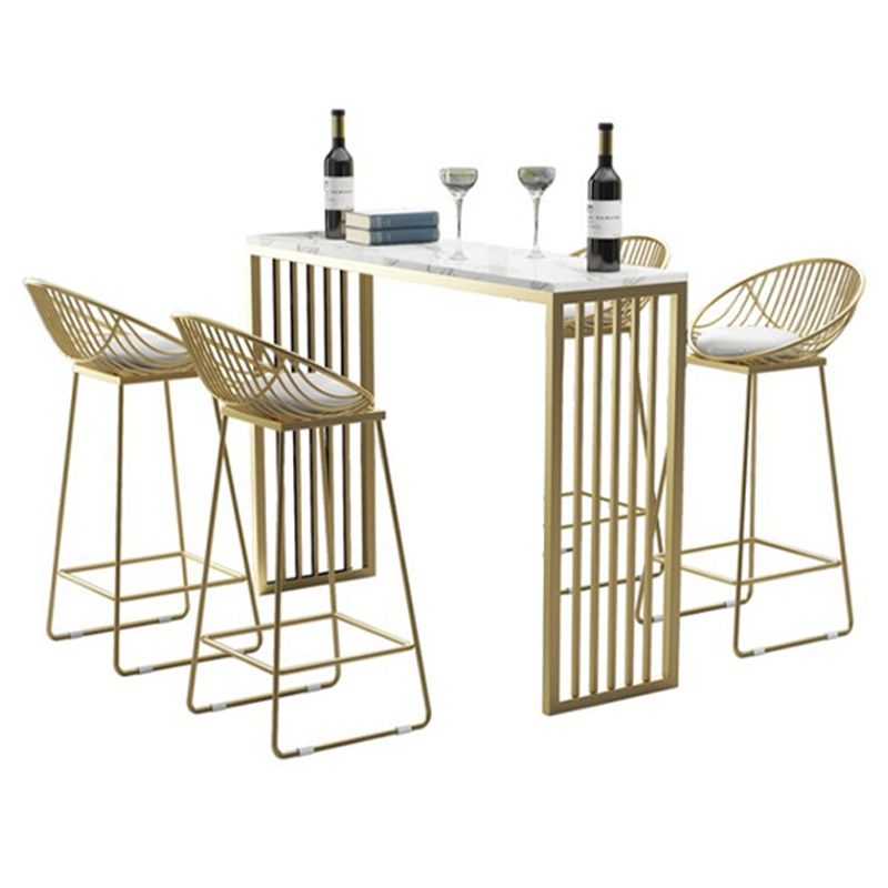 Industrial Bar Table Rectangle Sled Base Bar Height Pub Table for Home Clearhalo 'Bar Furniture' 'Bar Tables' 'bar_tables' 'furn' 'furn_bar_tables' 'Furniture' 'Kitchen & Dining Furniture' 1200x1200_adceb45f-b44f-4e72-b329-08a292043305