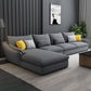 30.7 " H Grey Cotton Blend Flared Arm Sofa & Chaise for Living Room
