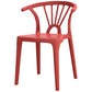Modern Plastic Stackable Side Chair Slat Back Matte Finish Dining Chair Clearhalo ' kitchen&dining_furn' 'Dining Chairs' 'Dining Tables & Seating' 'dining_chair' 'furn' 'furn_dining_chair' 'Furniture' 'furniture_dining_chair' 'Kitchen & Dining Furniture' 'kitchen' 1200x1200_adcf5a3a-5a5b-4842-b975-f46e6af73c8e
