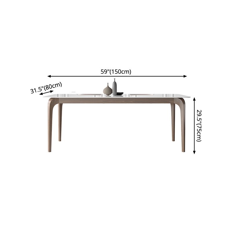 Medieval Modern Sintered Stone Table for Restaurant Rectangle Table with Wooden 4 Legs Clearhalo ' dining_table' 'Dining Tables & Seating' 'Dining Tables' 'furn' 'furn_dining_table' 'Furniture' 'furniture_dining_table' 'Kitchen & Dining Furniture' 'kitchen&dining_furn' 'kitchen' 'kitchen_dining_table' 1200x1200_add03921-adec-429c-a046-74617504c3df