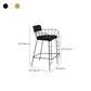 Contemporary Indoor Metal Legs Upholstered Bar Stool with Footrest
