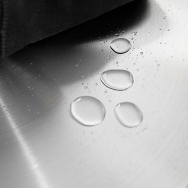 台座ベースのあるスクエアダイニングテーブル工業用ステンレス鋼テーブル