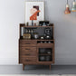 Modern Style Buffet Server 51-inch Height Pine Frame Kitchen Server Clearhalo 'buffet_sideboard' 'Buffets & Sideboards' 'furn' 'furn_buffet_sideboard' 'Furniture' 'Kitchen & Dining Furniture' 1200x1200_add3595c-fcc8-4255-8d5e-66bcfa1840b2