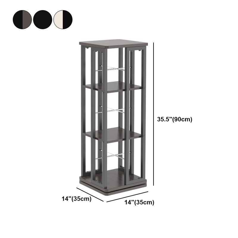 Open Vertical Industrial Corner Bookshelf Metal Frame Manufactured Wood Shelf Bookshelf Clearhalo 'Bookcases' 'furn' 'furn_bookcases' 'Furniture' 'furniture_bookcases' 'kitchen' 'kitchen_bookcases' 'Living Room Furniture' 'Office Furniture' 1200x1200_add40f85-8851-4a30-bf86-acd8a8ec8535