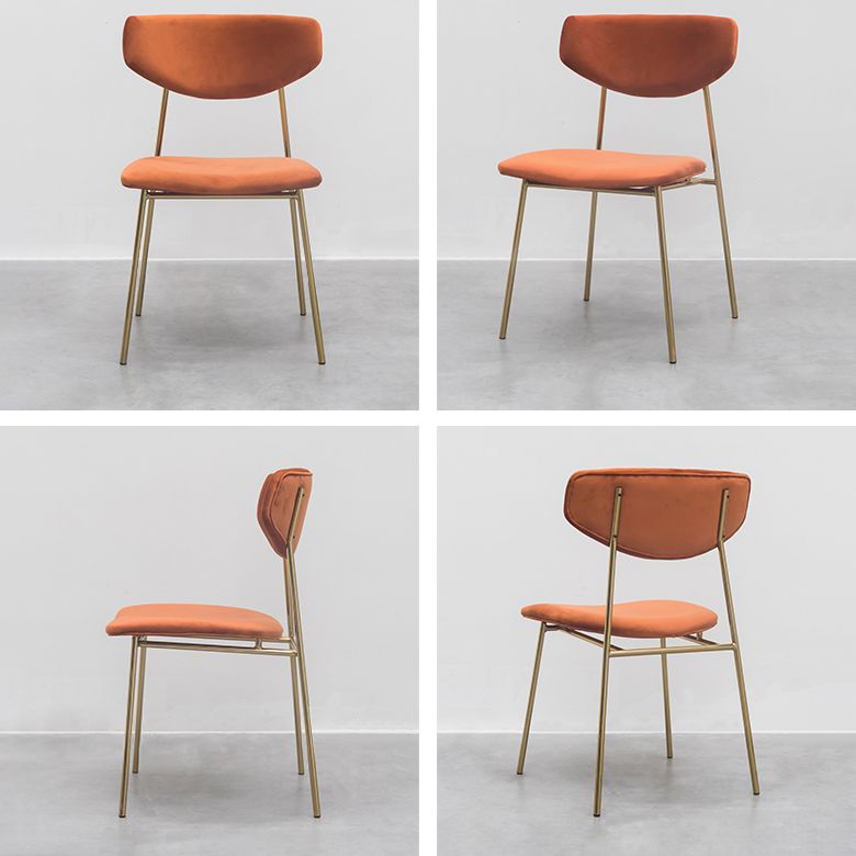 Leather Contemporary Restaurant Side Chair Open Dark Color Dining Chair Clearhalo ' kitchen&dining_furn' 'Dining Chairs' 'Dining Tables & Seating' 'dining_chair' 'furn' 'furn_dining_chair' 'Furniture' 'furniture_dining_chair' 'Kitchen & Dining Furniture' 'kitchen' 1200x1200_add62d0b-88e9-48cc-a72c-43bd3752392b