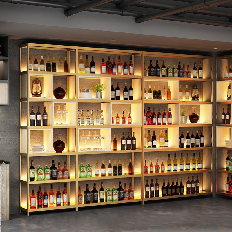 Rack de vin industriel en métal Planchage à vin horizontal avec étagère