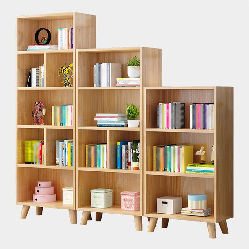 Modern Manufactured Wood Standard Bookcase Natural Vertical Bookcase Clearhalo 'Bookcases' 'furn' 'furn_bookcases' 'Furniture' 'furniture_bookcases' 'kitchen' 'kitchen_bookcases' 'Living Room Furniture' 'Office Furniture' 1200x1200_add8c13b-7cde-48e5-8e7c-dc87f4c21914