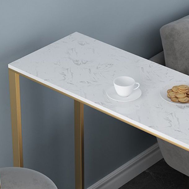 Rectangle Top Counter Table Glam Style 42-inch Height Table for Dining Room Clearhalo 'Bar Furniture' 'Bar Tables' 'bar_tables' 'furn' 'furn_bar_tables' 'Furniture' 'furniture_bar_tables' 'Kitchen & Dining Furniture' 1200x1200_add8f875-d84a-43ee-89fc-984fdd24b99e