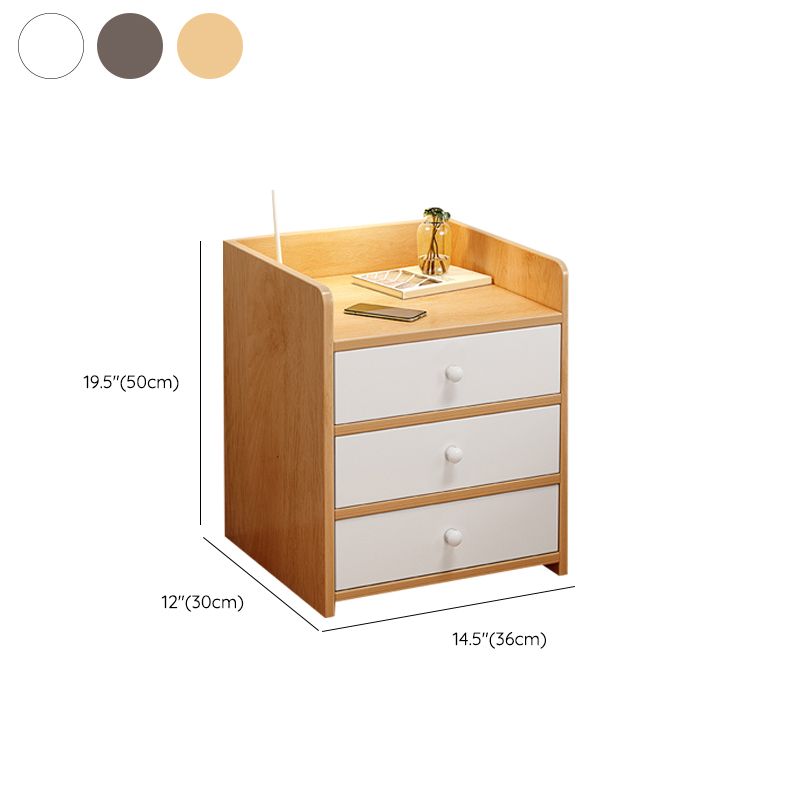 Moderna mesa de acento nocturno acabado antiguo de almacenamiento abierto gabinete de noche