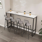 Industrial Armless Backrest Counter Stool Iron Milk Tea Shop Bar Stool with Cushion Clearhalo 'Bar Furniture' 'Bar Stools' 'bar_stools' 'furn' 'furn_bar_stools' 'Furniture' 'furniture_bar_stools' 'Kitchen & Dining Furniture' 1200x1200_add9c918-47fc-42d4-b825-212375cb388f