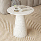 White Pedestal Coffee Table Round Coffee Table for Living Room