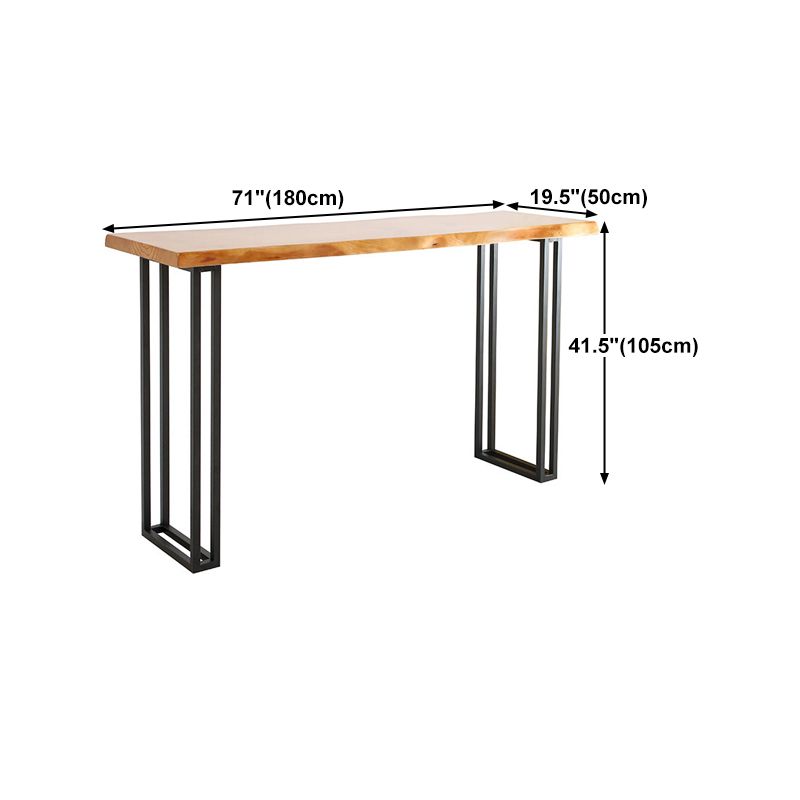 Contemporary Rectangle Bar Counter Table Wooden Dining Table for Kitchen Clearhalo 'Bar Furniture' 'Bar Tables' 'bar_tables' 'furn' 'furn_bar_tables' 'Furniture' 'furniture_bar_tables' 'Kitchen & Dining Furniture' 1200x1200_adde666c-3681-49f7-ab74-764fd3b7c288
