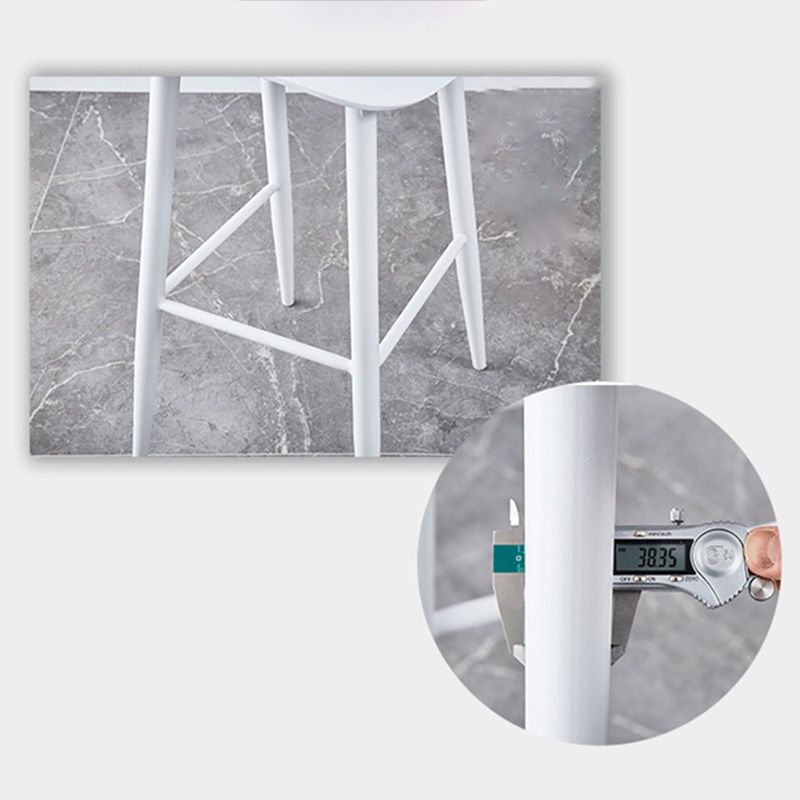 Industrial Style Bar-stool with 4 Legs Low Back PP Seat for Kitchen Bar Clearhalo 'Bar Furniture' 'Bar Stools' 'bar_stools' 'furn' 'furn_bar_stools' 'furniture_bar_stools' 'Kitchen & Dining Furniture' 'kitchen&dining_furn' 'kitchen' 'kitchen_furn' Furniture' 1200x1200_addebb2b-6d4c-4b8c-ae4a-fd703826e47f