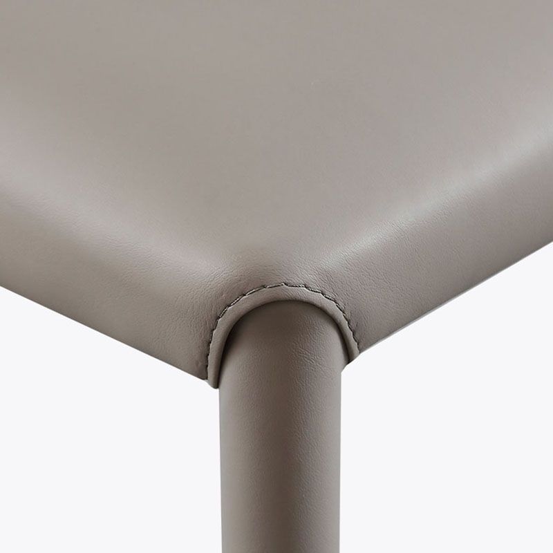 Modern PU Leather Dining Chairs Armless Metal Dining Chairs for Home Use Clearhalo ' kitchen&dining_furn' 'Dining Chairs' 'Dining Tables & Seating' 'dining_chair' 'furn' 'furn_dining_chair' 'Furniture' 'furniture_dining_chair' 'Kitchen & Dining Furniture' 'kitchen' 1200x1200_addf8774-eeaf-4f9d-9791-6cb1806f140c