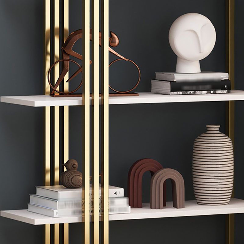 12"W Bookshelf Open Back Glam Style Bookcase for Study Room Home Office Clearhalo 'Bookcases' 'furn' 'furn_bookcases' 'Furniture' 'furniture_bookcases' 'kitchen' 'kitchen_bookcases' 'Living Room Furniture' 'Office Furniture' 1200x1200_addfb966-7ddb-43e1-80c0-f7f187f04bde