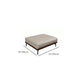 Minimalist Pillow Top Arm Sofa Gray Leather Loose Back Cushions Sofa