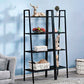 Ladder Bookshelf Metal Contemporary Open Bookcase for Home Office Clearhalo 'Bookcases' 'furn' 'furn_bookcases' 'Furniture' 'furniture_bookcases' 'Office Furniture' 1200x1200_ade22f06-4476-469c-80ee-916612f3665e