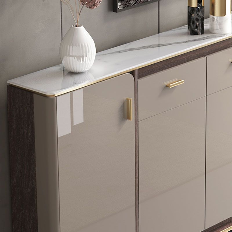 Buffet in stile glam sideboard cucina grigio a buffet con cassetto e conservazione