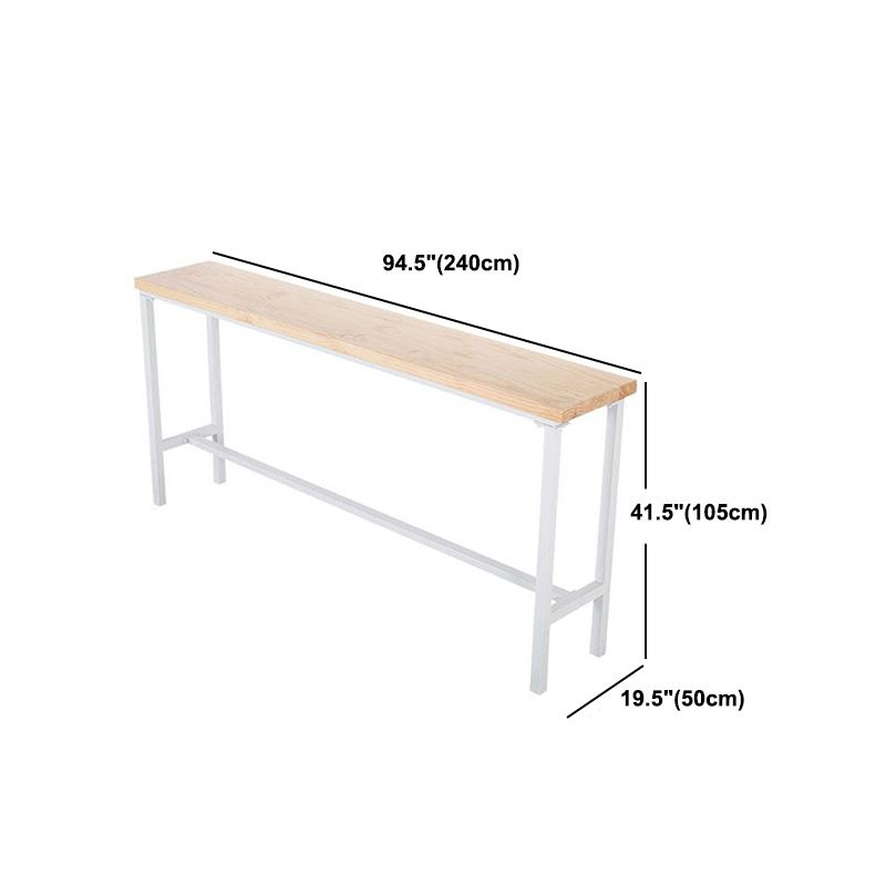 Houten indoor voetsteun pubtafel moderne bistro barhoogte cocktailtafel
