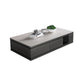 Modern Rectangle Coffee Table Set Espresso Wood Coffee Table with Drawers