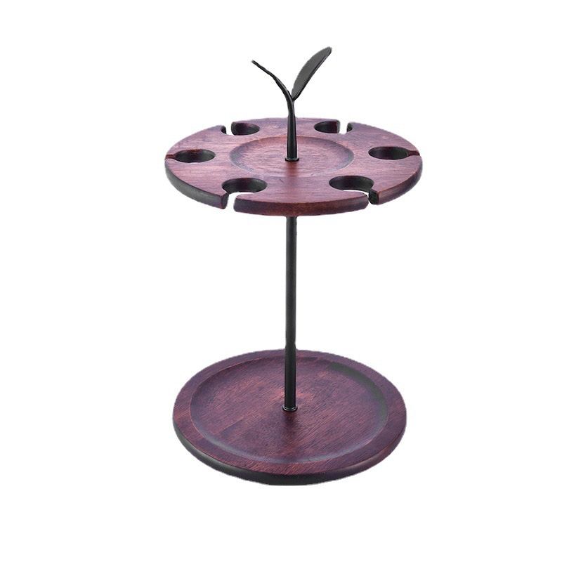 Modern Simple Wine Rack Houten Base Wine Bottle Rack voor slaapkamer