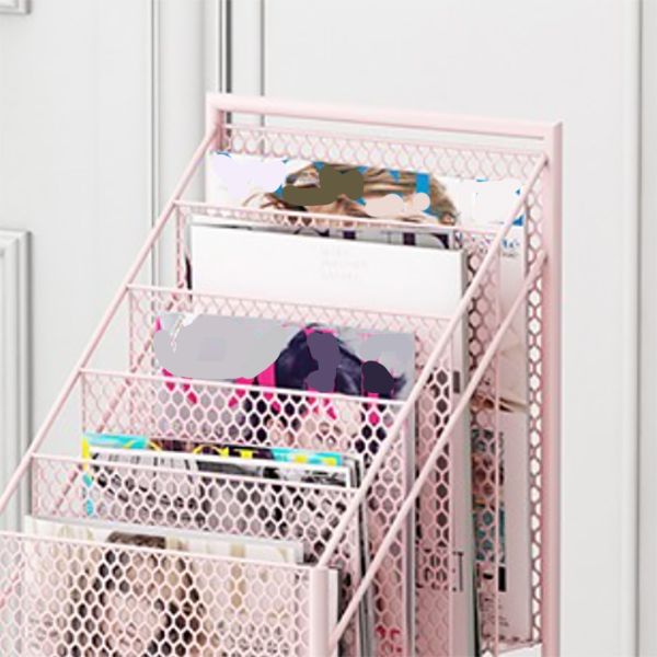 Bibliothèque étape de style contemporain metal fermé à l'arrière, 36,6 "H x 11,8" W