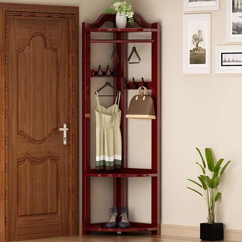 Modern Pine Wood Coat Hanger Hooks Storage Shelves Coat Rack in Living Room Clearhalo 'Entry & Mudroom Furniture' 'furn' 'furn_hall_tree_coat_racks' 'Furniture' 'Hall Trees & Coat Racks' 'hall_tree_coat_racks' 1200x1200_adec9b64-02ac-4262-b967-418e67e40104