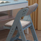 Contemporary Dining Chair Open Back Dining Armless Side Chair with Wooden Legs