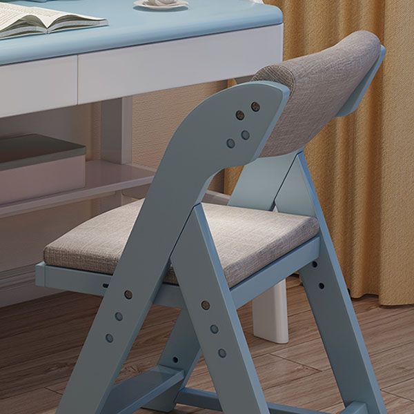 Contemporary Dining Chair Open Back Dining Armless Side Chair with Wooden Legs