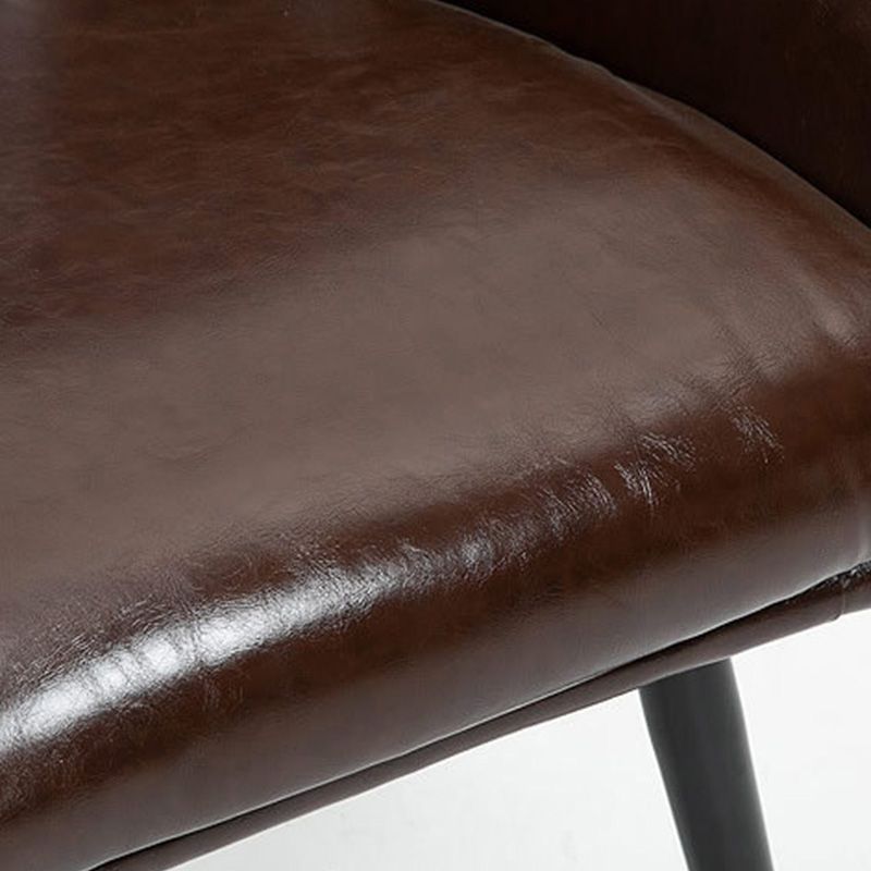 24.8"Wide Bonded Leather Arm Chair with Basic Four Legs and Flared Arms Clearhalo 'Accent Chairs' 'accent_chairs' 'Chairs & Seating' 'furn' 'furn_accent_chairs' 'Furniture' 'furniture_accent_chairs' 'Living Room Furniture' 1200x1200_aded8e81-501f-4d5b-956c-2fac6d39861a