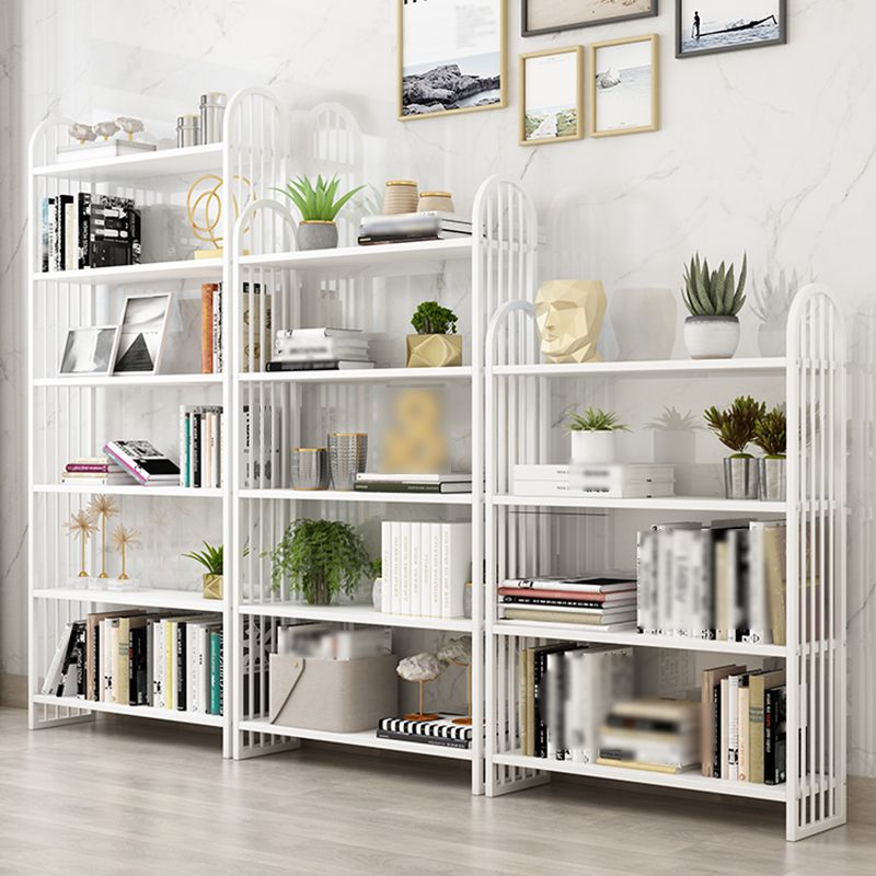 Modern Style Metal Bookshelf Vertical Open Shelf Bookcase for Home Clearhalo 'Bookcases' 'furn' 'furn_bookcases' 'Furniture' 'furniture_bookcases' 'kitchen' 'kitchen_bookcases' 'Living Room Furniture' 'Office Furniture' 1200x1200_adedbc00-11c4-4438-80f9-cb190cb015c3
