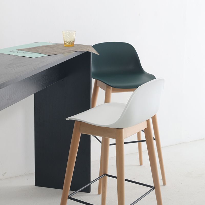 Scandinavian Style Bar-stool with Bucket Seat Counter Stool for Restaurant Bar Clearhalo 'Bar Furniture' 'Bar Stools' 'bar_stools' 'furn' 'furn_bar_stools' 'Furniture' 'furniture_bar_stools' 'Kitchen & Dining Furniture' 1200x1200_adf0ec8c-49c9-457d-9e13-3a31941b2cfd