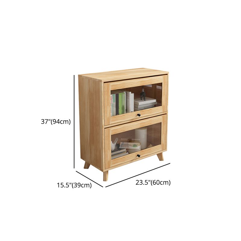 Manufactured Wood Standard Bookcase Scandinavian Bookcase with Door Clearhalo 'Bookcases' 'furn' 'furn_bookcases' 'Furniture' 'furniture_bookcases' 'Office Furniture' 1200x1200_adf1ee8e-7f92-4dc1-b789-7777acc97982