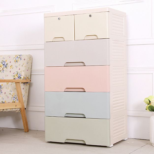 Armoire non conservatrice avec armoire de rangement en plastique de tiroir avec jambes